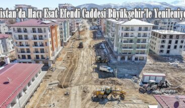Elbistan’da Hacı Esat Efendi Caddesi Büyükşehir’le Yenileniyor.