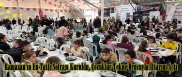 Ramazan’ın En Tatlı Sofrası Kuruldu, Çocuklar Tekne Orucuyla İftarını Açtı.