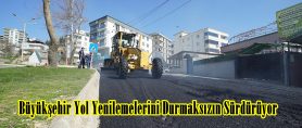 Büyükşehir Yol Yenilemelerini Durmaksızın Sürdürüyor.