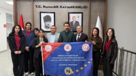 Erasmus+ Projesi Öğrencilerinden Kaymakam Kalaycıoğlu’na ziyaret.