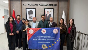 Erasmus+ Projesi Öğrencilerinden Kaymakam Kalaycıoğlu’na ziyaret.