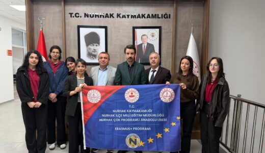 Erasmus+ Projesi Öğrencilerinden Kaymakam Kalaycıoğlu’na ziyaret.