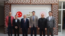 Merkez Yayın Grubundan Elbistan Kaymakamı Muhammet Fatih Demirel’e ziyaret.