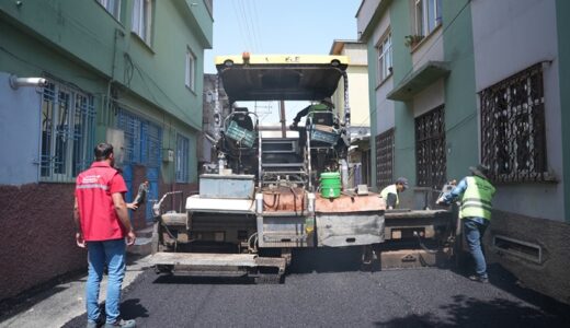 Büyükşehir, Dulkadiroğlu Yavuz Selim Mahallesi’nde Sokak Sokak Cadde Cadde Asfalt Seriyor.