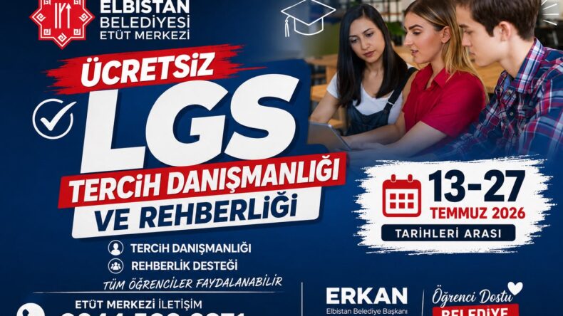 ELBİSTAN BELEDİYESİ ETÜT MERKEZİ’NDEN ÖĞRENCİLERE ÜCRETSİZ TERCİH DANIŞMANLIĞI.
