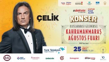 Ağustos Fuarı’nda Salı Günü Çelik Sahne Alacak.